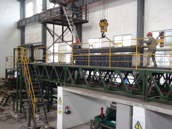 陰極片鑄型機組自動化生產線